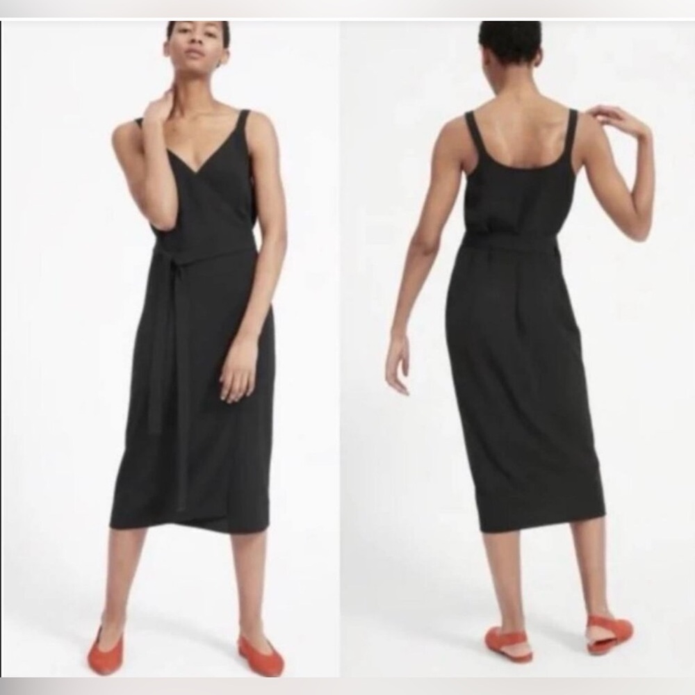 Everlane‎ Japanese GoWeave Tank Wrap Dress Wrap Dress 00